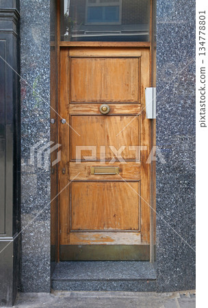 Wooden entrance door Wooden entrance door 134778801