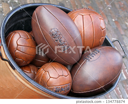 Leather balls 134778874