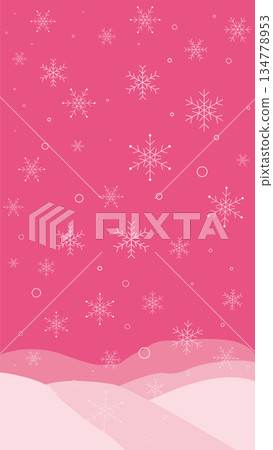 Winter greeting card background illustration: snowfall Winter greeting card background illustration: snowfall 134778953