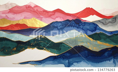 日本圖案、日式風格圖像背景素材 134779263