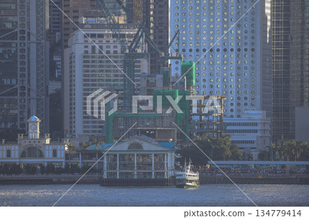 Oct 1 2025 Classic Star Ferry Crossing Victoria Harbour in Hong Kong Oct 1 2025 Classic Star Ferry Crossing Victoria Harbour in Hong Kong 134779414