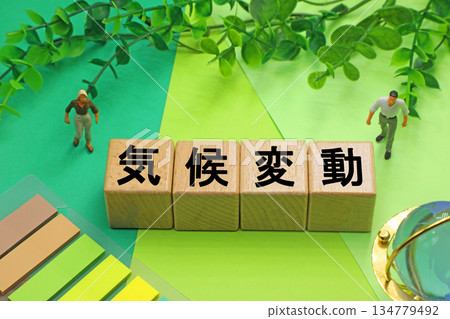 A block with the words Climate Change written on it A block with the words Climate Change written on it 134779492