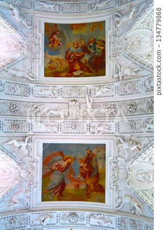 Ceiling fresco of the Church of Saints Peter and Paul 134779868