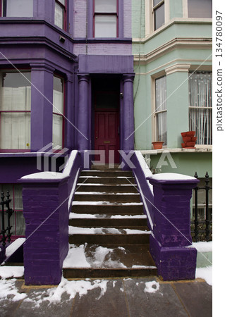 Purple doorway Purple doorway 134780097