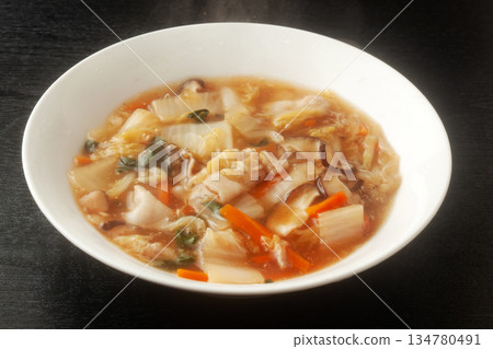 Chinese cabbage with Chinese-style sauce Chinese cabbage with Chinese-style sauce 134780491