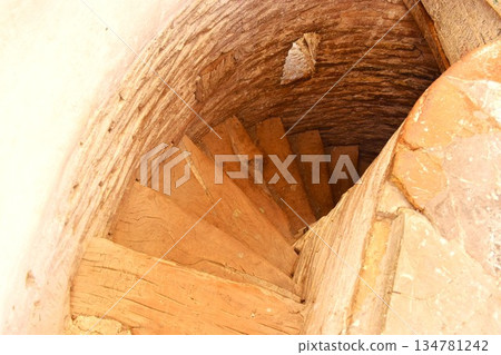 Spiral staircase inside the Khoja Minaret, Ichan Kala Spiral staircase inside the Khoja Minaret, Ichan Kala 134781242
