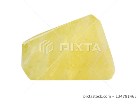 透明背景上的黃水晶原石(png) 透明背景上的黃水晶原石(png) 134781463