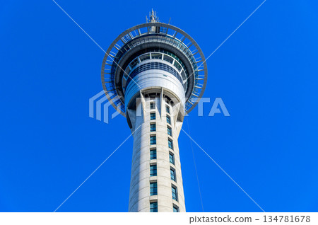 紐西蘭奧克蘭天空塔的美景 紐西蘭奧克蘭天空塔的美景 134781678