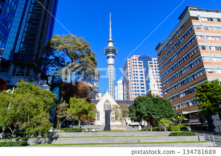 紐西蘭奧克蘭天空塔的美景 134781689