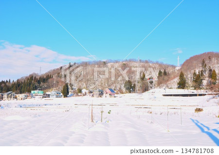 Countryside scenery in winter Countryside scenery in winter 134781708