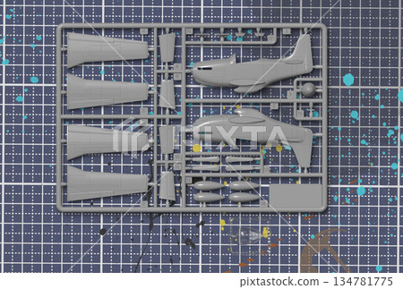 塑料模型 134781775