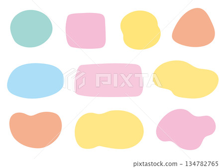 各種形狀的流體形狀集 各種形狀的流體形狀集 134782765