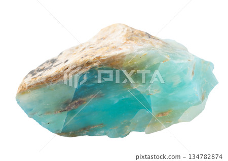 Blue opal rough on transparent background (png) 134782874