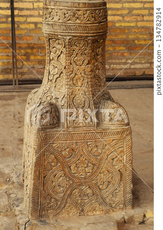 Decorative columns of Juma Mosque, Khiva, Uzbekistan 1 134782914