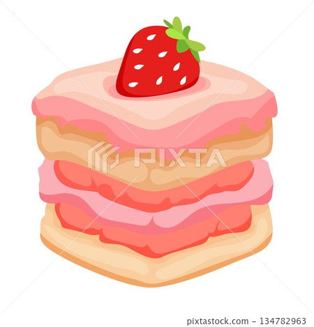 pink strawberry cake valentine dessert pink strawberry cake valentine dessert 134782963