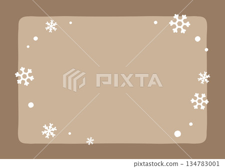 情人節背景雪景冬季框架棕色 134783001