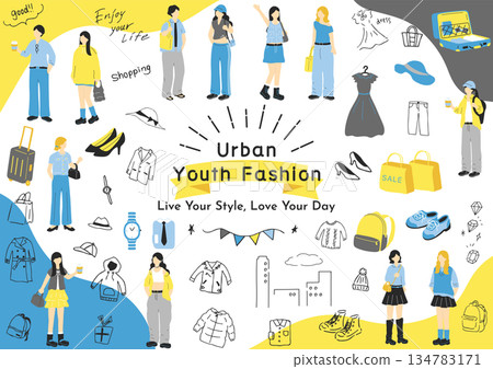 Stylish young people 134783171