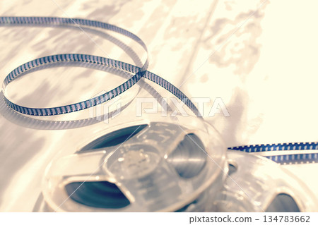 復古昭和時代8毫米膠片 134783662