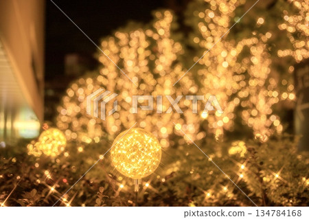 Winter illuminations at Symphony Toyota Building in Nagoya 134784168