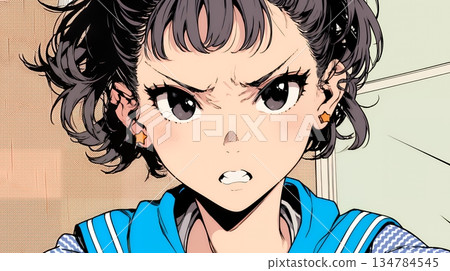 一名高中女生非常生氣，說：“別犯傻！” 134784545