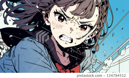 一名高中女生非常生氣，說：“別犯傻！” 134784552