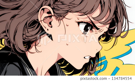 一名高中女生非常生氣，說：“別犯傻！” 134784554