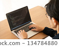 Man programming 134784880