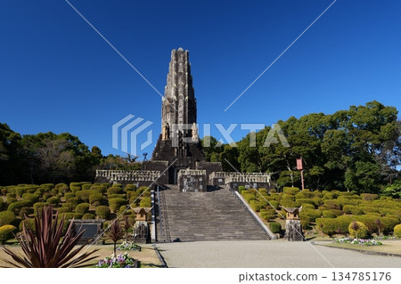 Peace Tower at Heiwadai Park in Miyazaki City, Miyazaki Prefecture Peace Tower at Heiwadai Park in Miyazaki City, Miyazaki Prefecture 134785176