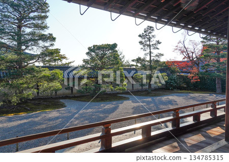 天龍寺（冬日清晨）北條庭園 134785315