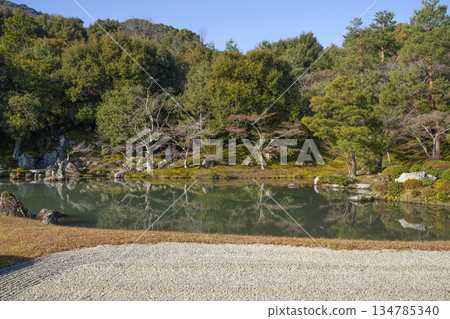 Tenryuji Temple (Winter morning) Sogenchi Pond Garden 134785340