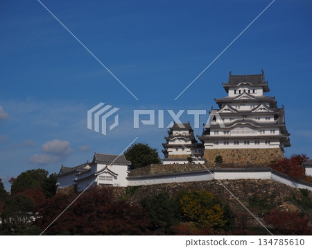 Himeji castle in autumn Himeji castle in autumn 134785610