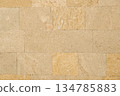 Natural Sandstone Block Wall Texture for Modern Architectural Construction. High quality photo 134785883