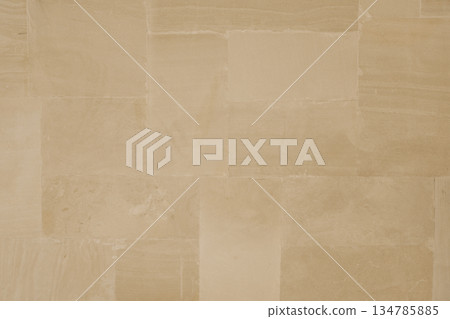 Natural Sandstone Block Wall Texture for Modern Architectural Construction. High quality photo 134785885