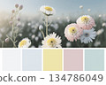 Spring summer color bright palette created with ai generative technology. 134786049