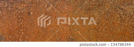 Old rusty metal surface showing corrosion texture Old rusty metal surface showing corrosion texture 134786344