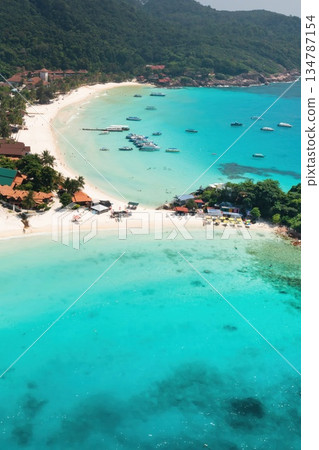 Long Beach on Redang Island, Malaysia. A tropical paradise in the South China Sea 134787154
