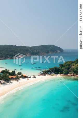 The most beautiful Long Beach in Redang Island, Malaysia. Tropical beach in the South China Sea. The most beautiful Long Beach in Redang Island, Malaysia. Tropical beach in the South China Sea. 134787166