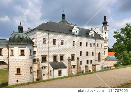 Beautiful Pardubice castle in Czech republic Beautiful Pardubice castle in Czech republic 134787603