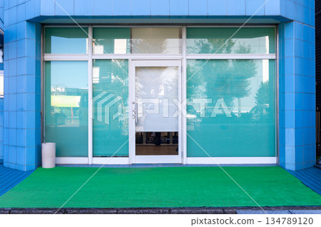 Shop Boutique Store Front with Big Window and Place for Name Shop Boutique Store Front with Big Window and Place for Name 134789120