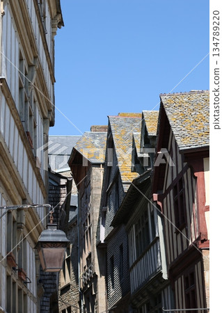 Old buildings vertical street photography. Old buildings vertical street photography. 134789220