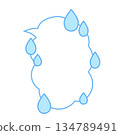 Sad/Reflective speech bubble 134789491