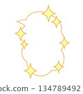 Sparkling Happy Speech Bubble 134789492