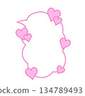 Love and Heart Speech Bubble 134789493