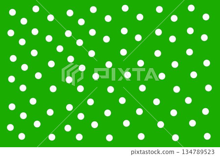 Bright green background with white polka dots, offering a festive and playful look for wrapping, crafts, or holiday themes. Bright green background with white polka dots, offering a festive and playful look for wrapping, crafts, or holiday themes. 134789523