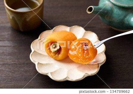Fukushima Prefecture dried persimmons Fukushima Prefecture dried persimmons 134789662