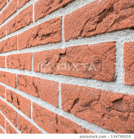 Red brick wall textured background 134790838