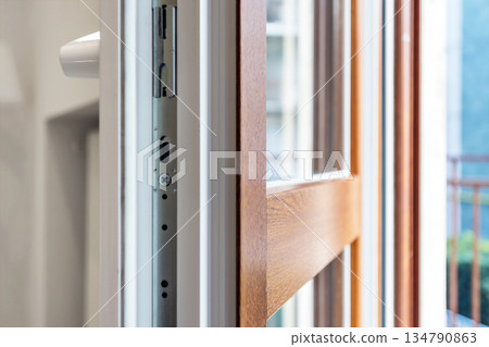 Aluminum and wooden window Aluminum and wooden window 134790863