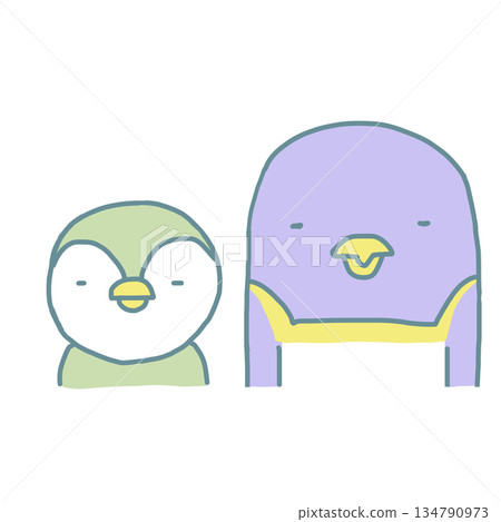 企鵝親子比較 企鵝親子比較 134790973