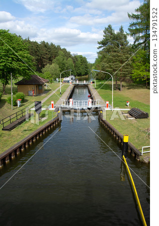 Diemitz Lock, Mecklenburg-Western Pomerania, Germany Diemitz Lock, Mecklenburg-Western Pomerania, Germany 134791522