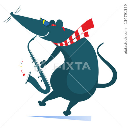rat, mouse, saxophone 134791559